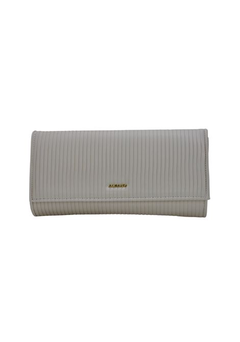 Pochette in plissè avorio- ALBANO | A1052PLISSEAVORIO