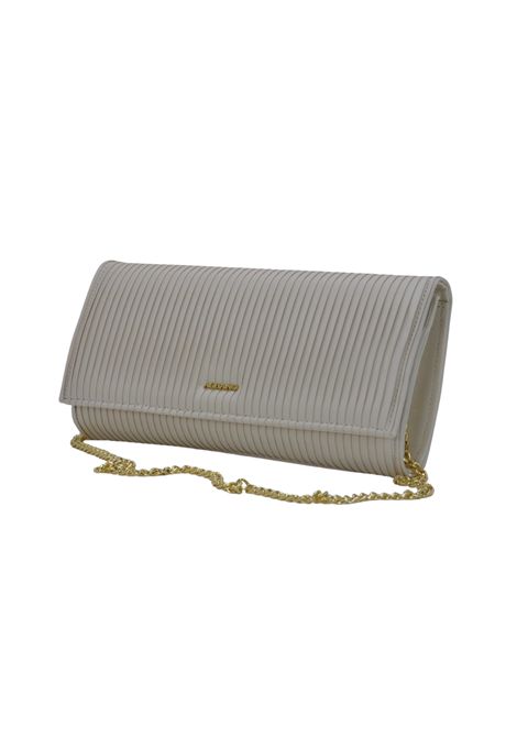 Pochette in plissè avorio- ALBANO | A1052PLISSEAVORIO