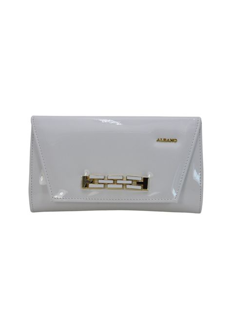 Pochette bianca con accessorio ALBANO | A1064VERNICEBIANCA